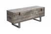 Banc coffre de 115cm en bois massif coloris gris Banc coffre de 115cm en bois massif coloris gris
