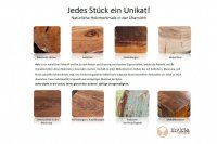 Bahut design en bois massif coloris naturel