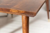 Table à manger de 160cm en bois massif coloris naturel