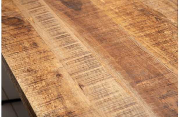 Table à manger en bois massif de 180 cm coloris naturel