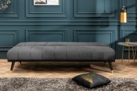 Canapé-lit en velours coloris gris foncé