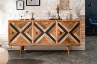 Bahut design de 160 cm coloris naturel 2