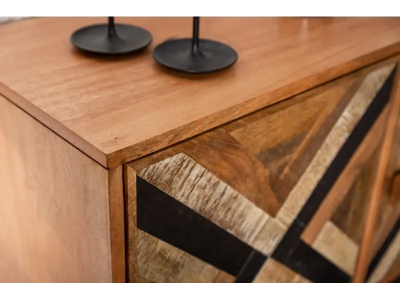 Bahut design de 160 cm coloris naturel