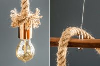Lampe suspendue design maritime coloris naturel