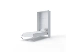 Lit encastrable vertical de 90 x 200 cm coloris blanc 2