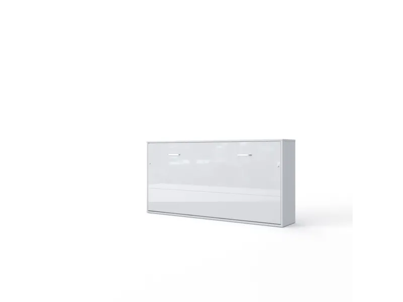 Lit encastrable horizontal de 90 x 200 cm coloris blanc
