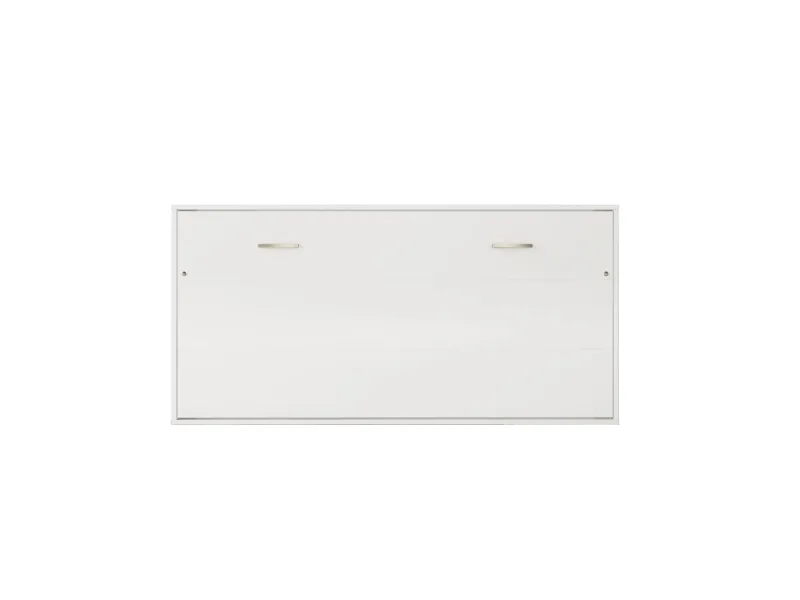 Lit encastrable horizontal de 90 x 200 cm coloris blanc