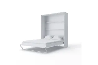 Lit encastrable vertical de 160 x 200 cm coloris blanc 2