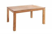 Table à manger 120cm en bois massif coloris naturel
