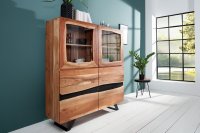 Buffet Haut style minimal en bois acacia 140cm