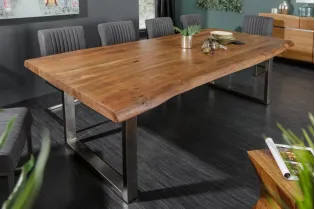 Table à manger Mammut 200cm acacia plateau 60mm