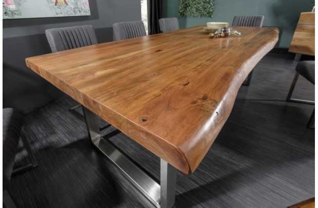 Table à manger Mammut 200cm acacia plateau 60mm