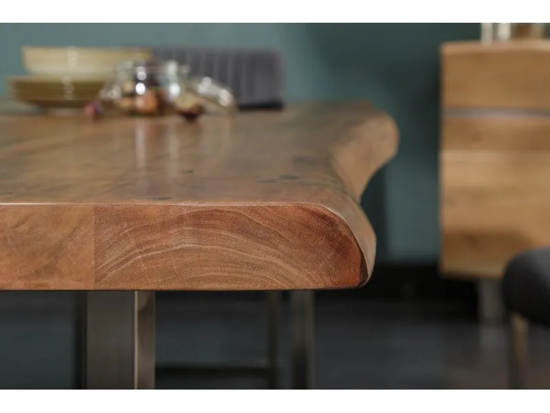 Table à manger Mammut 200cm acacia plateau 60mm