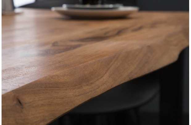 Table à manger Mammut 140cm acacia sauvage 26mm