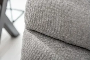 Lot de 2 Chaises confortable tissu texture Cantilever coloris gris clair 2