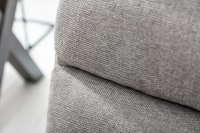 Chaise confortable tissu texture Cantilever coloris gris clair