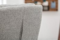 Chaise confortable tissu texture Cantilever coloris gris clair