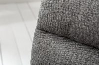 Chaise confortable tissu texture Cantilever coloris gris foncé