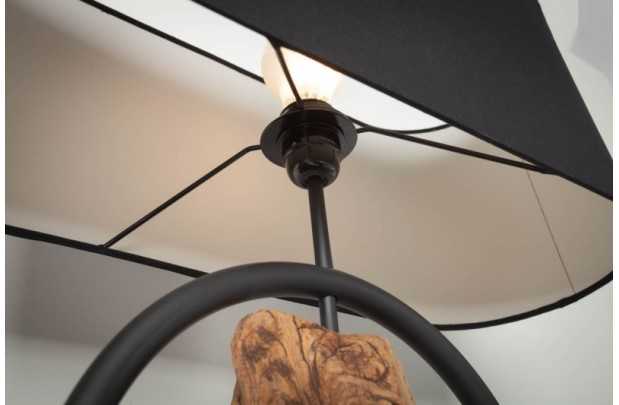 LUNINAIRE DEBOUT EN BOIS MASSIF 147cm COLORIS NOIR