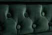 Canapé Chic Chesterfield Design en Velours Vert 3 Places