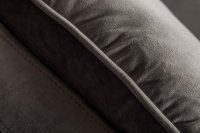 Canapé moderne à 2 places coloris gris argenté en velours