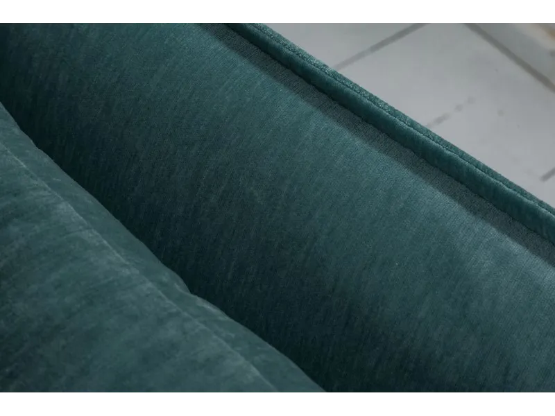 Grand canapé 3 places 215cm housse amovible en lin vert