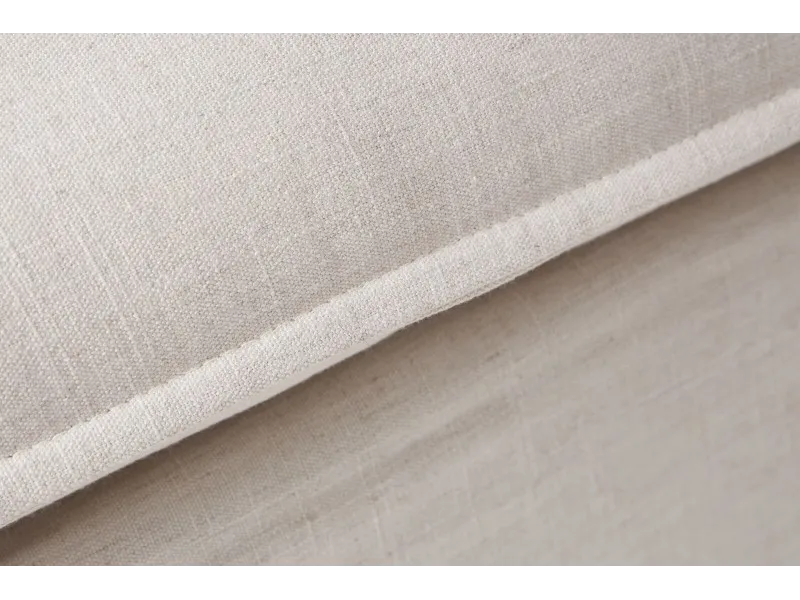 Grand canapé 3 places 215cm housse amovible en lin naturel