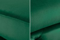 Tabouret baroque de couleur vert en velours