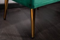 Table de chevet design de 45cm avec tiroir vert