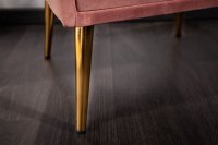 Table de chevet design de 45cm avec tiroir rose