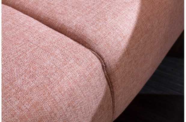 Canapé-lit contemporain en tissu coloris rose