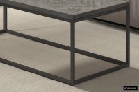 Table basse 120 cm 'Madeira' coloris Parquet gris