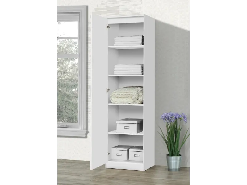 ARMOIRE blanche 1 PORTE
