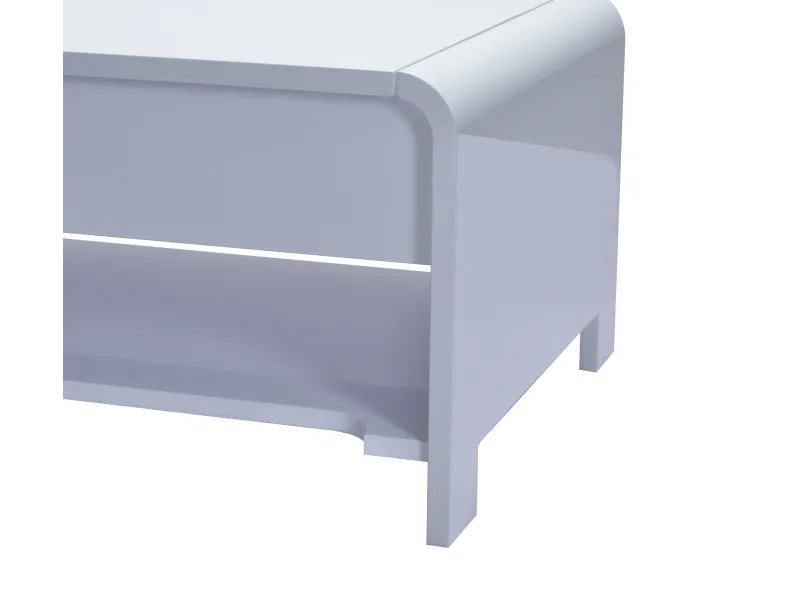 Table basse 90cm - Plateau relevable - Coloris blanc