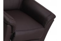 Fauteuil relax relveur moderne en simili cuir coloris marron