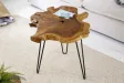 Table d'appoint tronc d'arbre 55 cm en bois massif