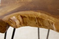 Table basse 55cm design tronc d'arbre coloris naturel