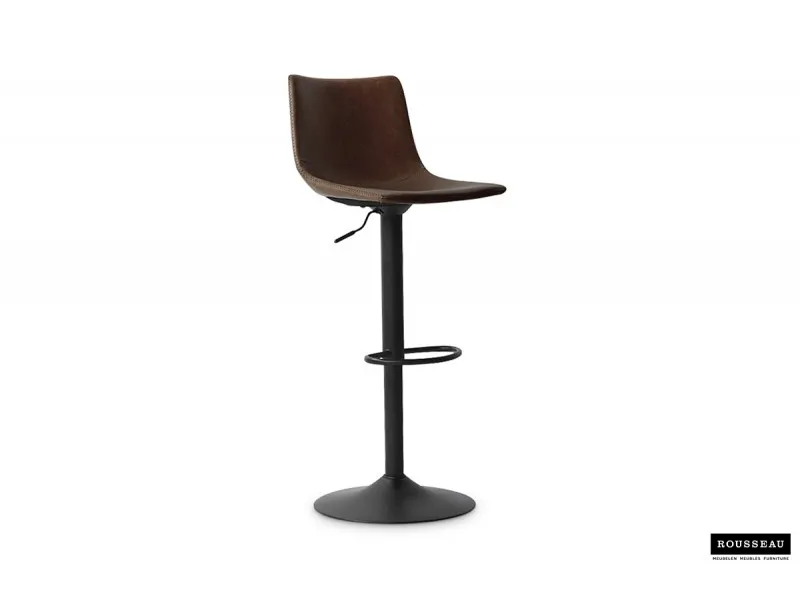 Tabouret de bar design coloris marron
