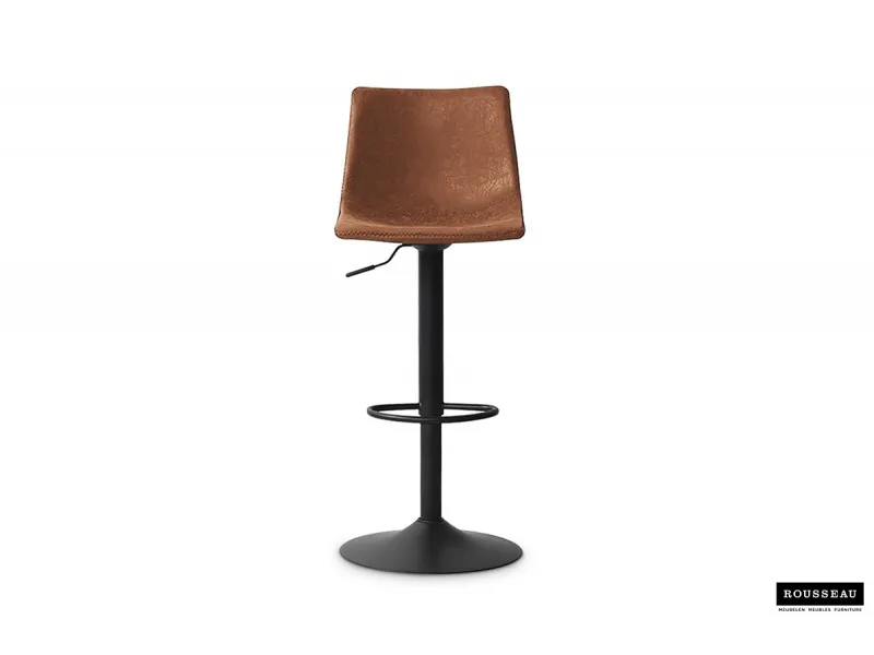Tabouret de bar design coloris cognac