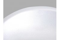 Tabouret de bar design, blanc avec piétement chrome