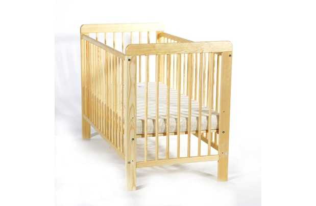 Lit bébé 60x120 cm réglable coloris bois