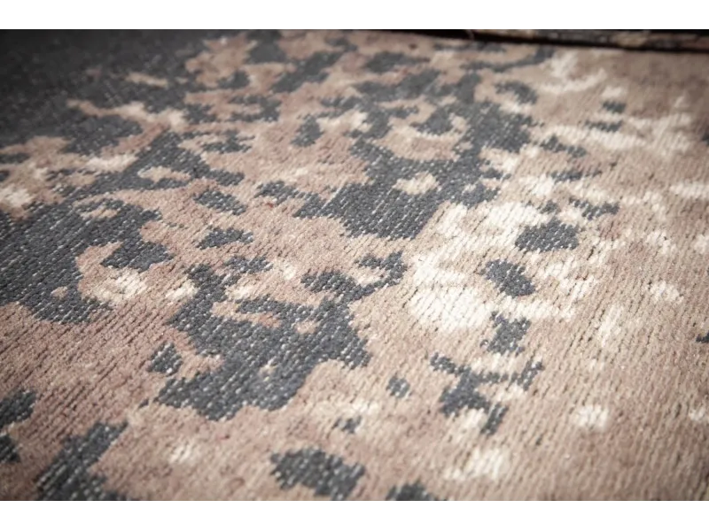 Tapis contemporain tricoté de 350x240cm coloris gris beige