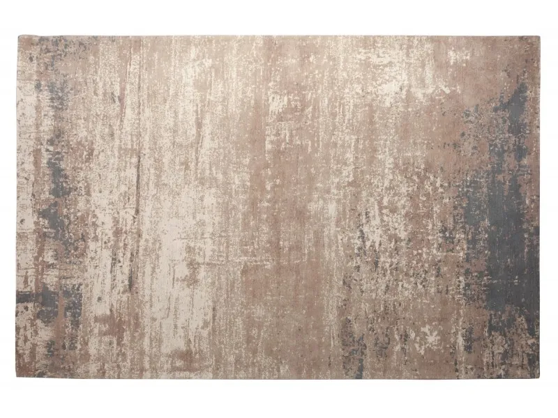 Tapis contemporain tricoté de 350x240cm coloris gris beige