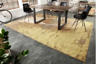 Tapis contemporain de 350x240cm coloris brun rouille 2