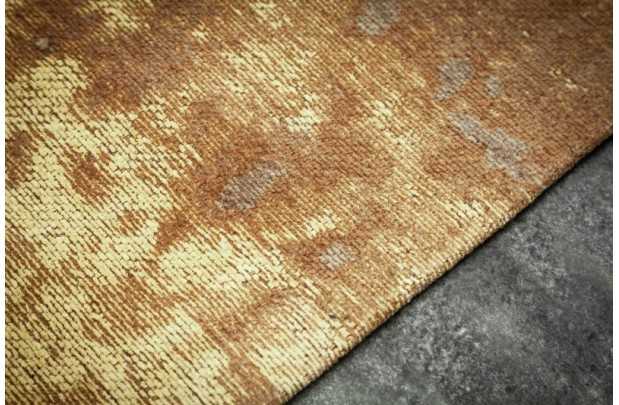 Tapis contemporain de 350x240cm coloris brun rouille