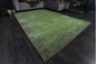 Tapis style rétro de couleur Vert de 240x160cm