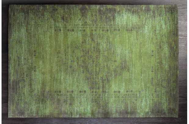 Tapis style rétro de couleur Vert de 240x160cm