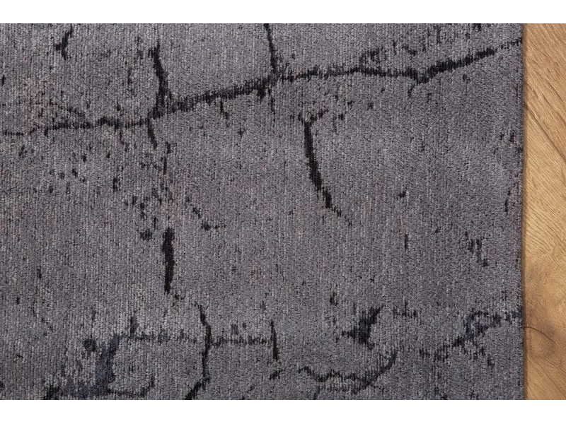 Tapis style rétro de couleur gris de 240x160cm