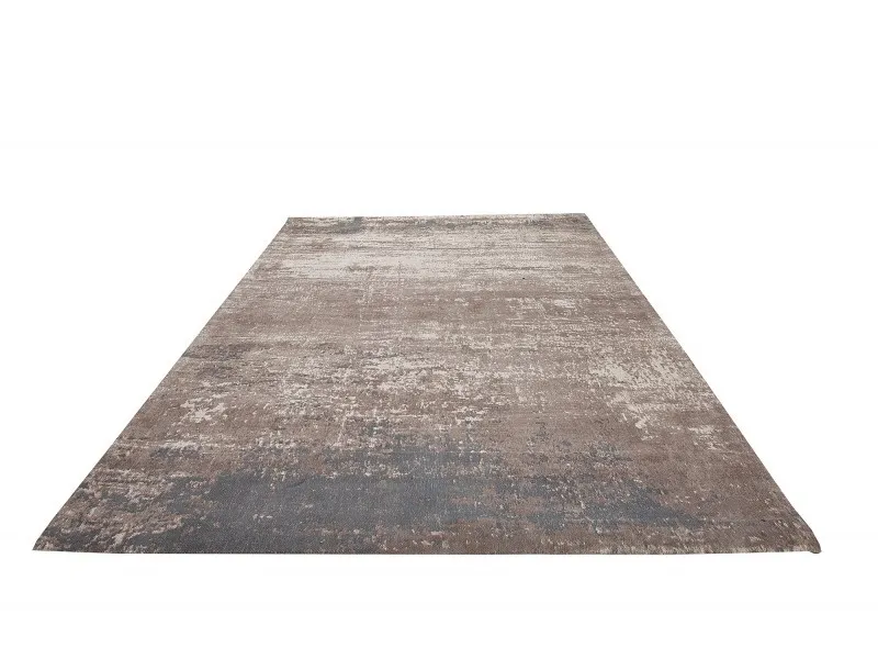 Tapis style rétro de couleur beige gris de 240x160cm