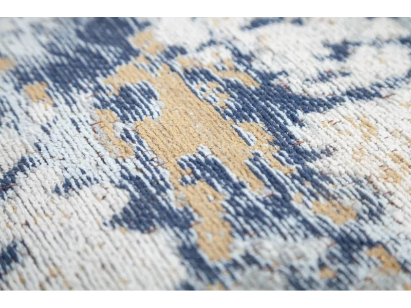 Tapis contemporain de 350x240cm coloris gris bleu